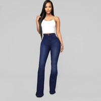 Women's High Waist Slim Fit Denim Jeans – Classic Horseshoe Cut | Flattering & Comfortable