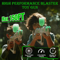 Starfire XL Day & Night Blaster Toy Gun - 15,000 Gellets, 250 FPS, Glow-in-Dark Fun - Perfect Gift for Ages 14+