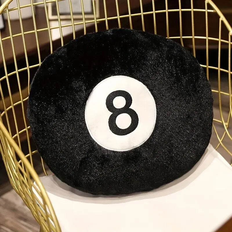 Black Eight Billiards Plush Pillow Toy Cushion Sofa Cushion What Else You Got?