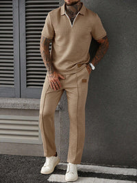 Elegant Christian Casual Polo & Pants Set - Modest Two-Piece Outfit for Men & Women