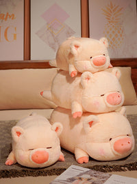 Adorable Pig Plush Throw Pillow – Soft Stuffed Animal in 2 Styles & 3 Sizes | Christian Gift Idea