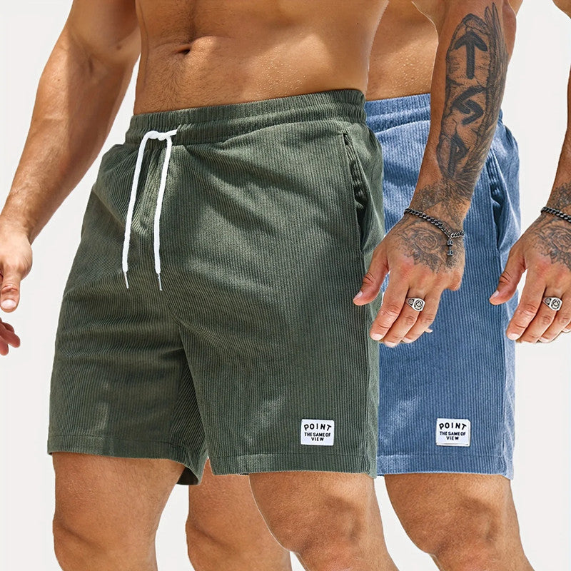 Lace-up Drawstring Shorts Summer Corduroy Sports Short Pants Mens Clothing What Else You Got?