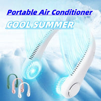 Rechargeable Bladeless Hanging Neck Fan — Hands Free Portable USB Fan