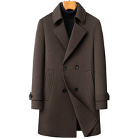 Heavenly Warmth: Premium Double-Faced Wool Coat with Detachable Goose Down Lining – Winter Overcoat for Men & Women