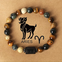 Divine Zodiac Stone Bracelet – 12 Signs, Natural Energy Jewelry