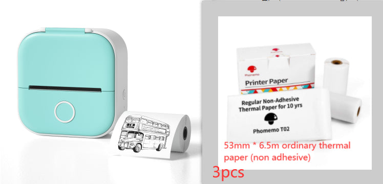 Portable Mini Thermal Label Printer Home Photo Printer Student Wrong Question Printer Bluetooth-compatible Mini Label Printer Price Tag What Else You Got?