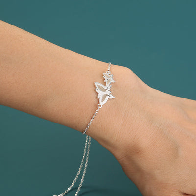 Glow-in-the-Dark Butterfly Bracelet – Electroplated Copper Bangle