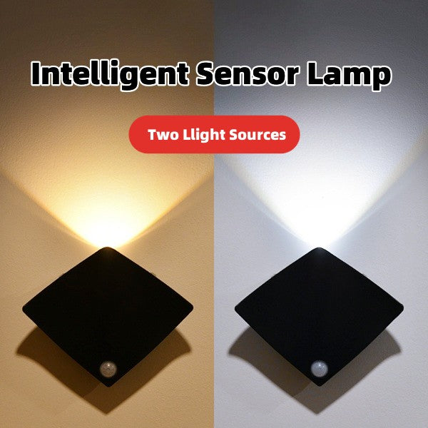 Smart Motion-Sensor LED Night Light - USB Rechargeable & Wireless for Home, Bedroom & Hallway Decor