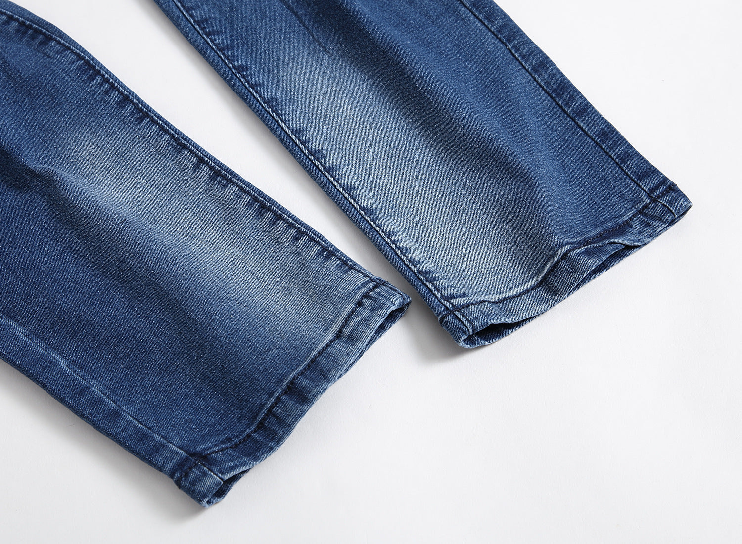 Multi-holes, Blue Elastic Men's Jeans Slim-fitting Small Straight What Else You Got?