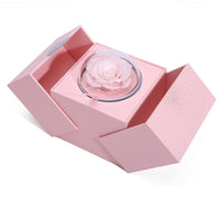 Eternal Rose Jewelry Box - Preserved Forever Flower Gift Set with Ring & Necklace Storage | Christian Valentine Gift