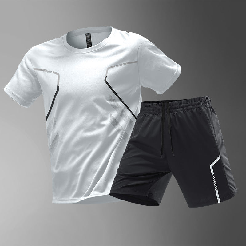 Men's T-shirts Sports Running T-shirt Color Block Men Quick-drying Breathable Short Sleeve Round Neck Active Tee Outdoor Workout What Else You Got?