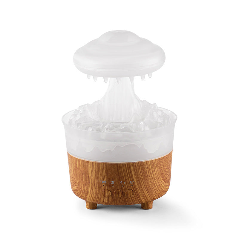 Rain Cloud Night Light Humidifier With Raining Water Drop Sound And 7 Color Led Light Essential Oil Diffuser Aromatherapy What Else You Got?