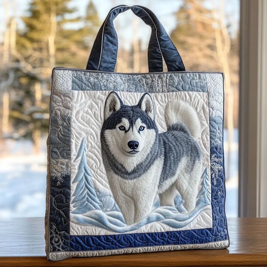 300g Canvas Dog-Printed Tote And Shoulder Bag What Else You Got?