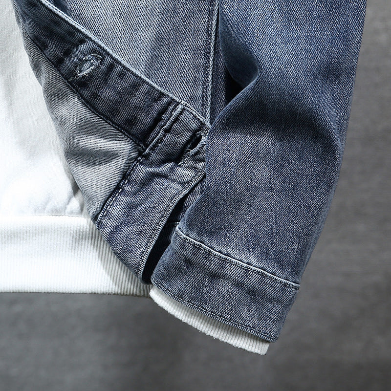 Men’s Loose Denim Jacket – Trendy INS‑Style Cotton Jean Coat for Teens & Adults (Four‑Season Wear) What Else You Got?