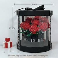 Elegant Christian Rose Bouquet Flower Pot - Perfect Gift for Her with Bible Verse