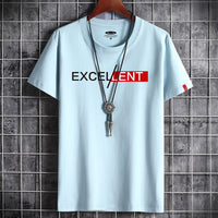 Premium 100% Cotton Men's Summer Short-Sleeve T-Shirt - Lightweight & Breathable Top (White, Gray, Black, Blue)