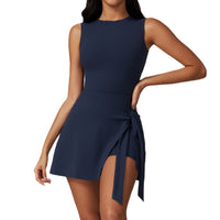 Women's Backless Fitness Jumpsuit – Sleeveless Gym Romper for Yoga & Workouts