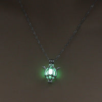 Glow-in-the-Dark Angel Necklace – Multicolor Luminous Pendant