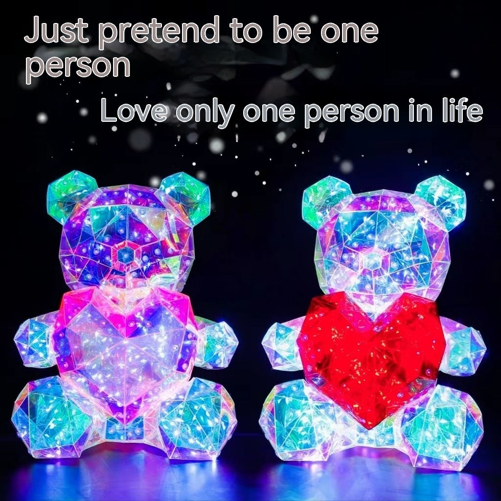 Colorful Luminous Bear Gift Birthday Gift Decoration What Else You Got?