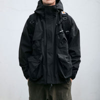Men's Windproof Hooded Jacket - 3D Pocket Casual Outerwear in Multiple Colors