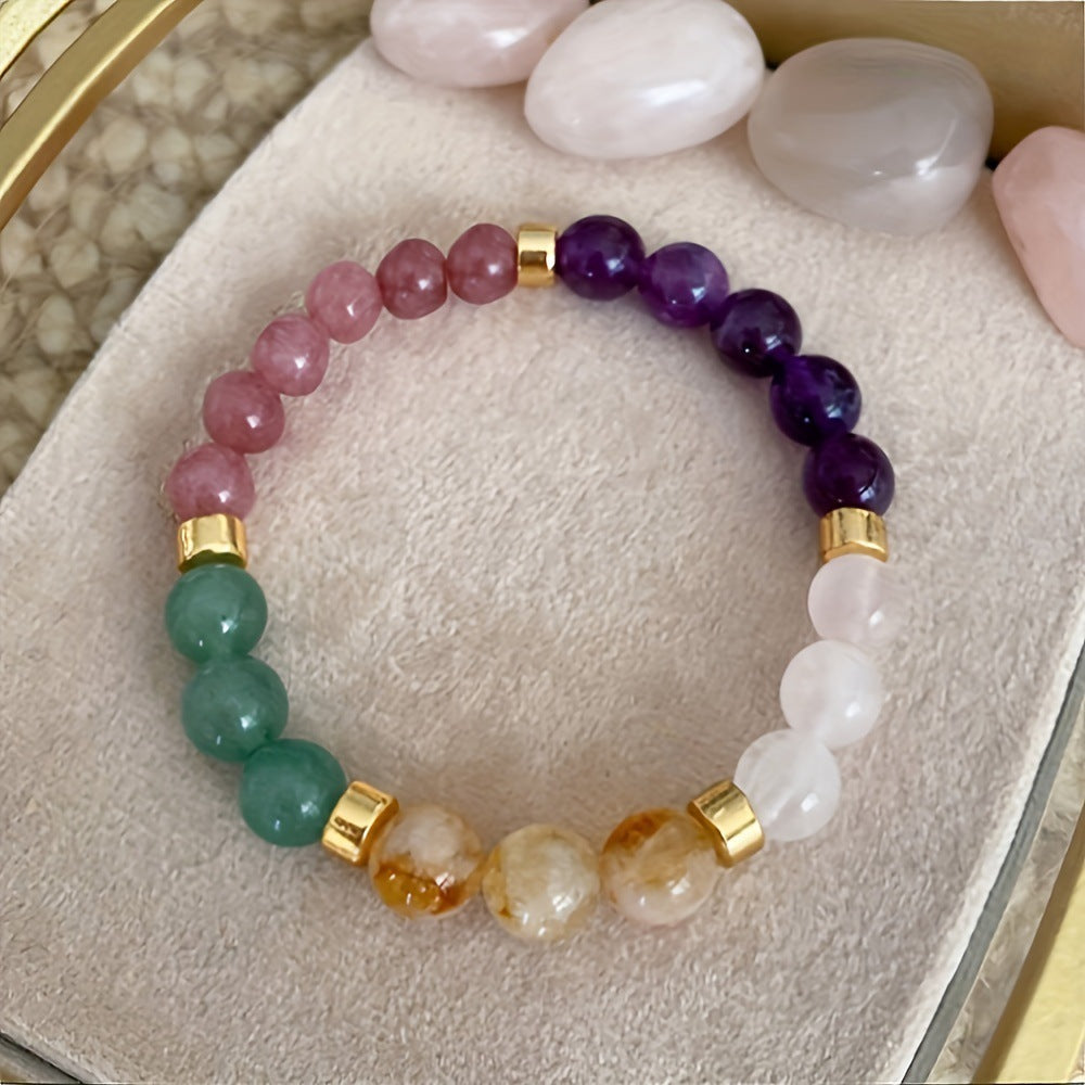 Healing Crystal Bracelet - Natural Stone Energy Jewelry for Men & Women
