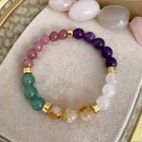 Healing Crystal Bracelet - Natural Stone Energy Jewelry for Men & Women