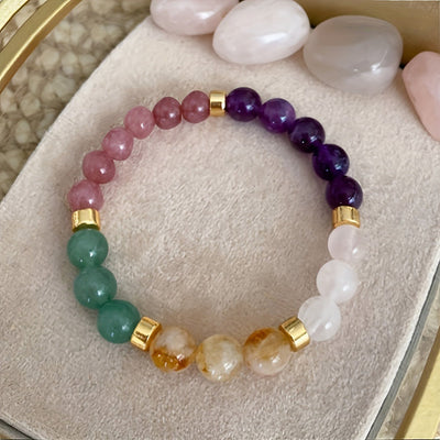 Healing Crystal Bracelet - Natural Stone Energy Jewelry for Men & Women