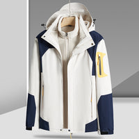 All-Weather 3-in-1 Waterproof Winter Jacket with Removable Fleece Liner - Unisex & Windproof