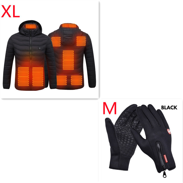 Winter Heated Jacket USB Electric Cotton Coat Zip-up Heater Thermal Clothing Heating Vest For Men What Else You Got?