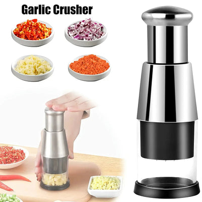 Manual Garlic Press & Vegetable Chopper