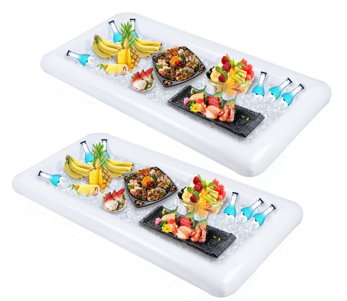 Summer Inflatable Water Bar Floating Table Tray Air Cushion Food And Drink Holder What Else You Got?