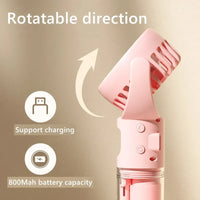 Handheld Misting Fan – 4-Speed USB Cooling Spray Fan