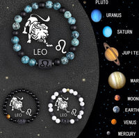 Crystal Stone Zodiac Sign Bracelet Stack Set – All 12 Signs | Celestial Energy Jewelry