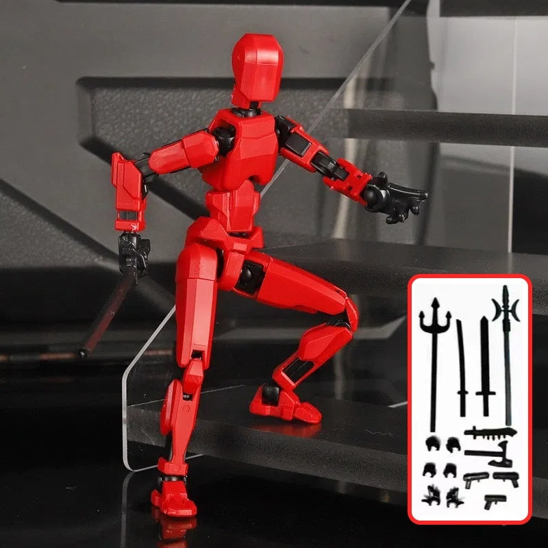 Multi‑Jointed Shapeshift Robot Figure – 3D‑Printed Movable Action Model with Weapons & Accessories What Else You Got?