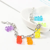 Y2K Gummy Bear Charm Bracelet – Candy Bear Pendant Jewelry