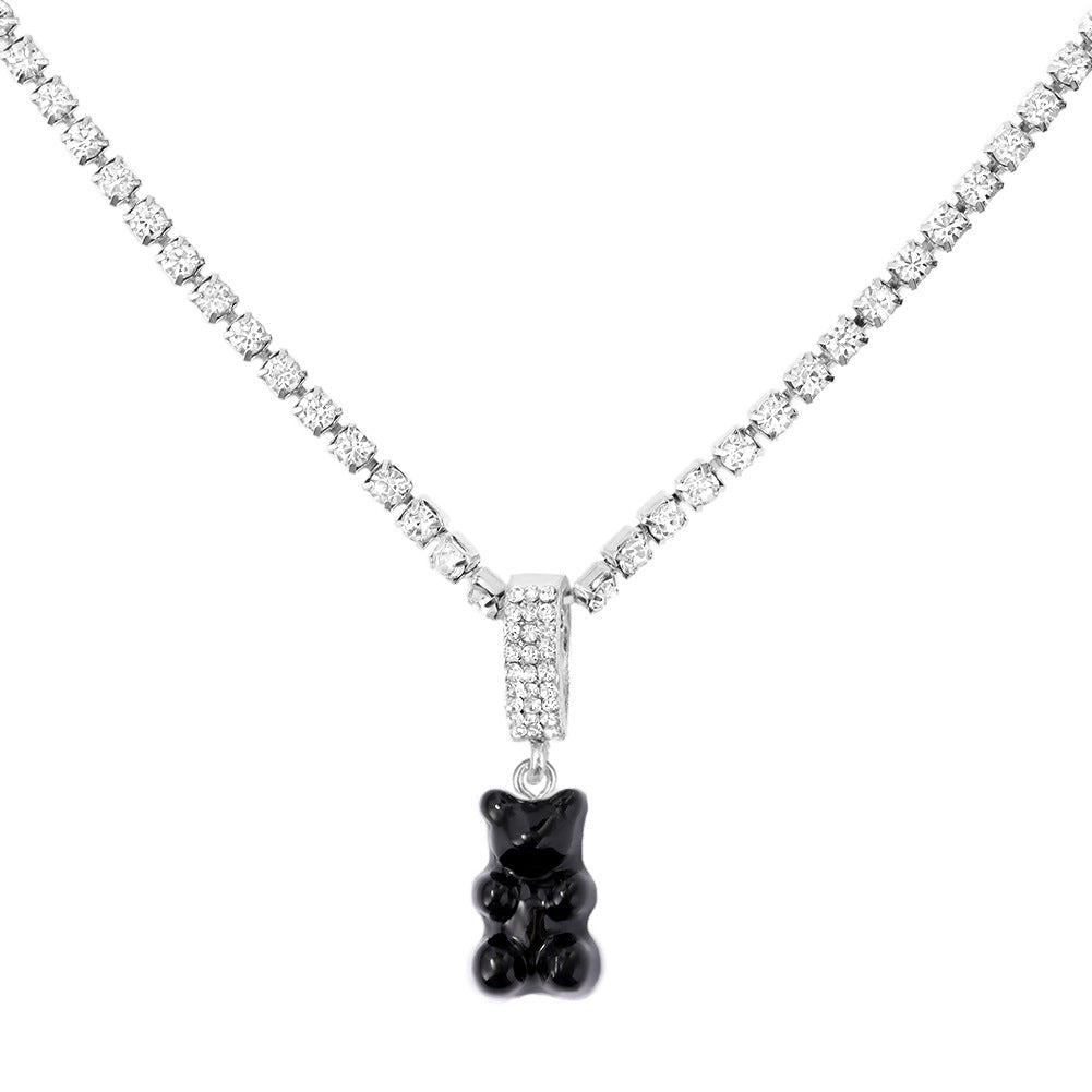 Fashion Cartoon Bear Diamond Necklace What Else You Got?
