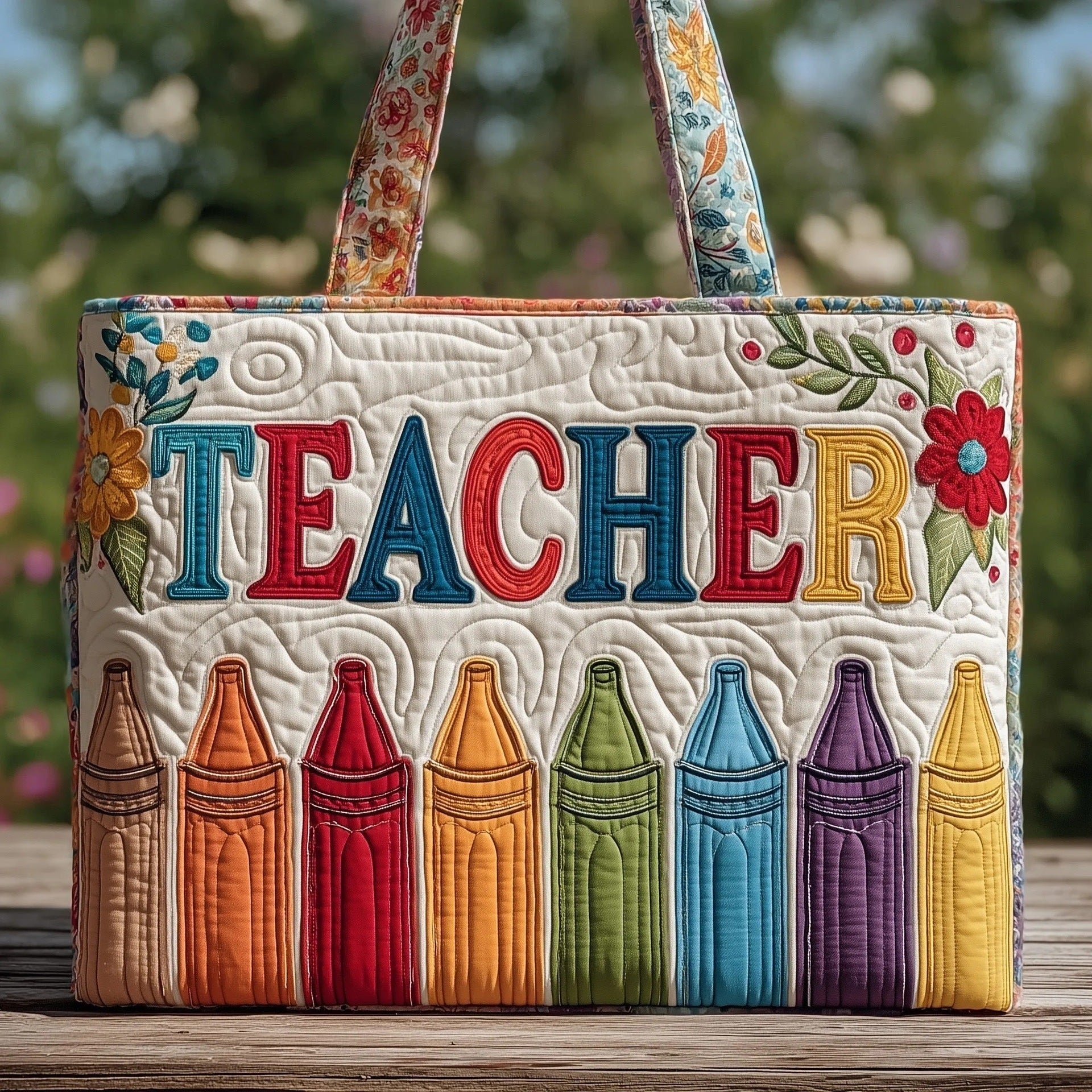 New Digital-print Tote Bag With A Personalized Floral Design In Canvas What Else You Got?