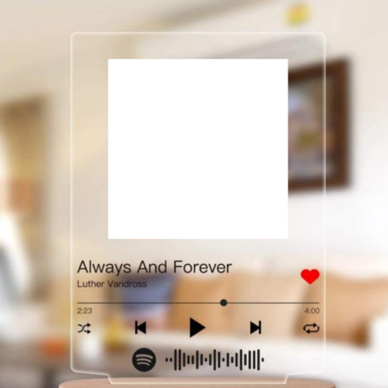 Customizable Photo Music Album Cover Night Light Carved Name Song Photo Frame What Else You Got?