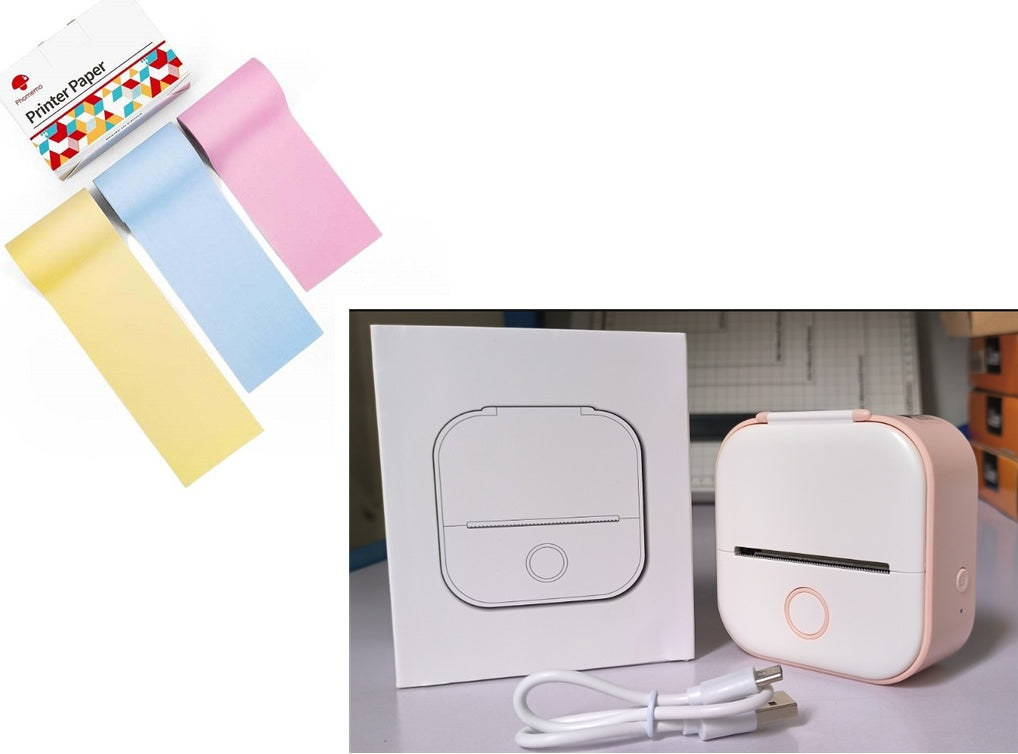 Portable Mini Thermal Label Printer Home Photo Printer Student Wrong Question Printer Bluetooth-compatible Mini Label Printer Price Tag What Else You Got?