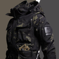 Men's Winter Fleece-Lined Camouflage Jacket - Thickened & Warm Outdoor Suit