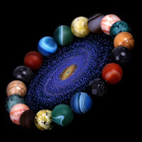 Solar System Planet Bracelet – Natural Stone Chakra Bead Jewelry for Everyday Wear