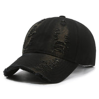 Vintage Washed Cotton Baseball Cap – Adjustable Distressed Cowboy Style