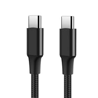 Premium Double-Ended Type-C Nylon Braided PD Fast Charging Cable - 2M, 60W Power Delivery - Durable & Tangle-Free