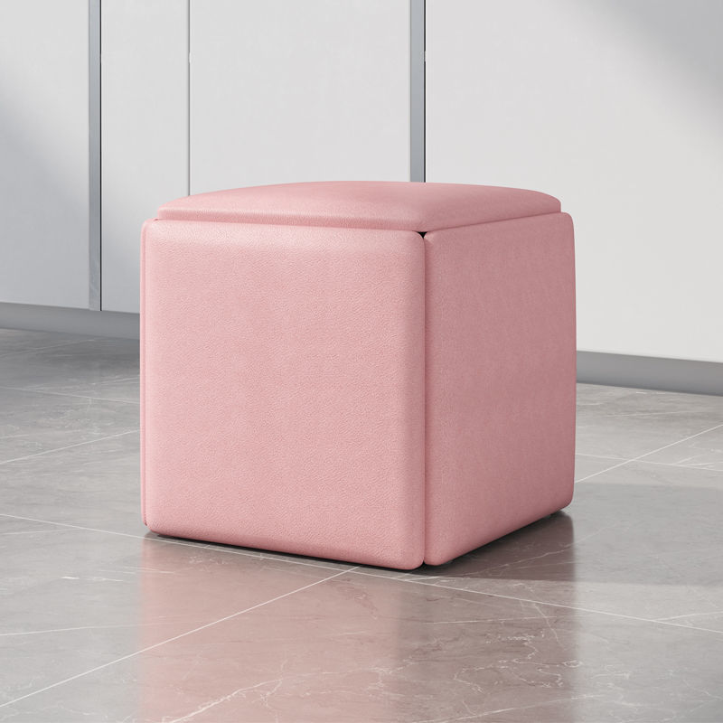 Rubik’s Cube Combination Stool – Multifunctional 5‑in‑1 Storage Ottoman with Flannel or Leather Finish What Else You Got?