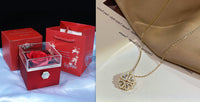 4-in-1 Magnetic Heart Clover Necklace – Convertible Copper Pendant for Women