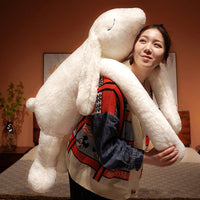 Ultra-Soft Bunny Leg Pillow – Oversized Rabbit Plush for Cozy Sleep & Cuddles (Pink, White, Brown, Gray)