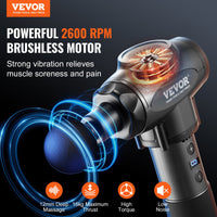 Deep Tissue Percussion Massage Gun - 9 Speed Handheld Muscle Massager for Athletes