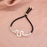 Glow-in-the-Dark Silver Snake Oil Necklace - Faith-Inspired Jewelry