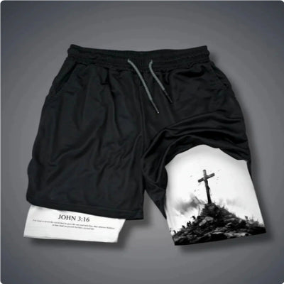 Elegant 3D Printed Beach Shorts - Double-Layer Comfort & Style for Summer