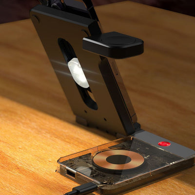 3-in-1 Wireless Charging Stand with Night Light & Magnetic Tech - Organize Your Devices & Faith